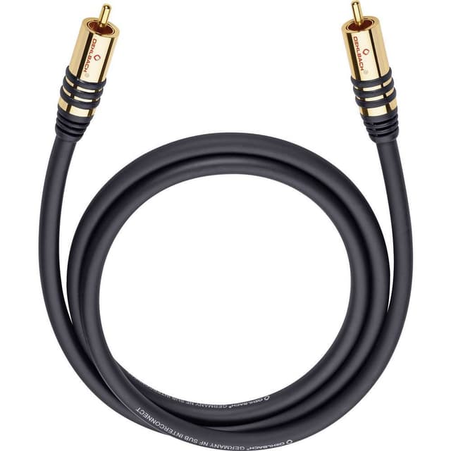 Phono Audio Tilslutningskabel [1x Cinch-stik - 1x