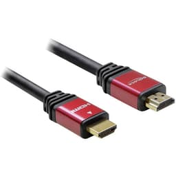 Delock HDMI Anslutningskabel 3.00 m 57903 guldpläterad kontakt, med ferritkärna Röd/Svart [1x HDMI hane - 1x HDMI hane]
