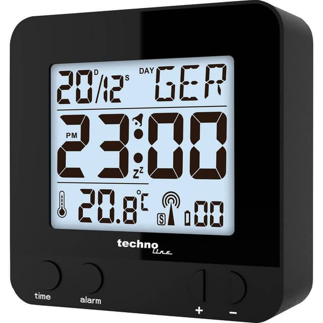 Techno Line WT235 sw Vækkeur 1 stk