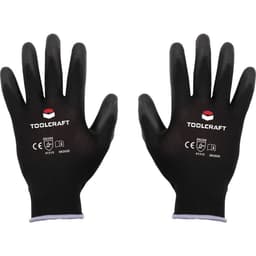 Polyester, Polyuretan Arbetshandske Storlek (handskar):