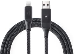 apias Smart USB til Lightning ladekabel 2 m (sort)