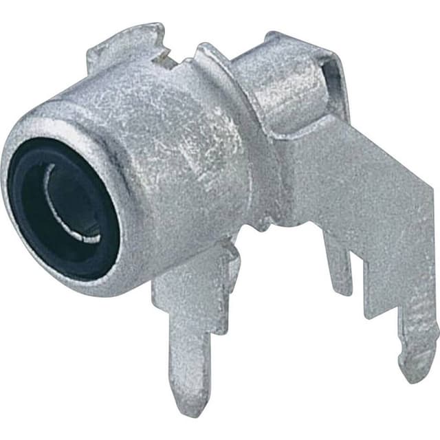 Hirschmann 930 092-000 Cinch-stik Tilslutning, indbygning vandret Poltal: 2 Sølv 1 stk