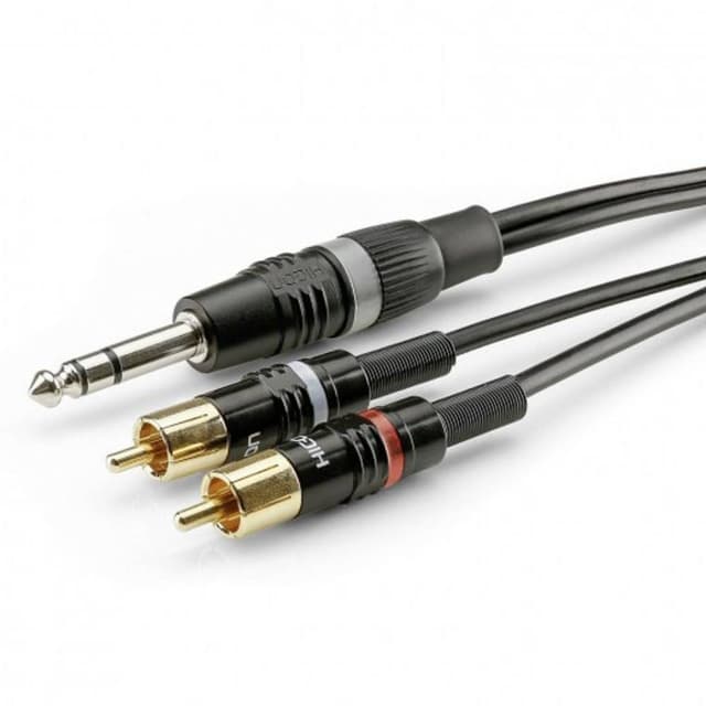 InLine Premium 7 Meter RCA Audiokabel – Vergulde Connectoren, Dubbel Afgeschermd, Kleurgecodeerd Voor Perfect Geluid Bij HiFi En Studio