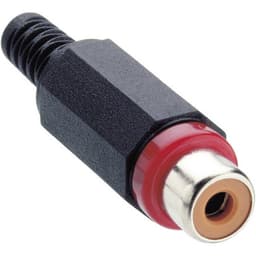 Lumberg XKTO 1-RD XKTO 1 RCA-kontakter Hona rak Antal
