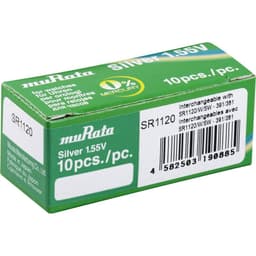 Murata SR1120-PBWW Knappcell 381 Silveroxid 60 mAh 1.55