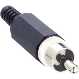 Lumberg XSTO 1-WH Cinch-stik Stik, lige Poltal: 2 Hvid