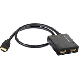 Inakustik 3247012 2 Port HDMI-Splitter med inbyggd