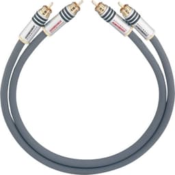 Phono Audio Tilslutningskabel [2x Cinch-stik - 2x Cinch-stik] 1.00 m Antracit forgyldte stik Oehlbach NF 14 MASTER
