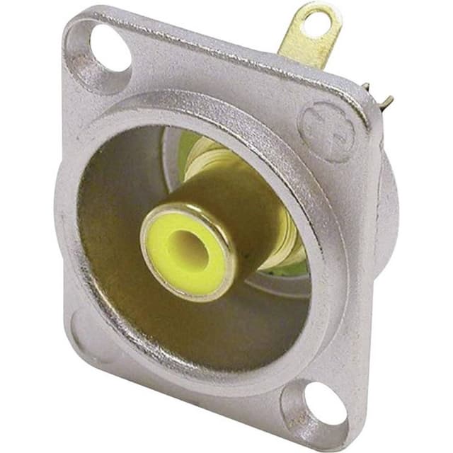 Neutrik NF2D4 NF2D4 RCA-kontakter Flänsanslutning rak