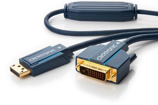 Aktiv Displayport til DVI-adapterkabel