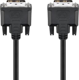 Goobay DVI-D Full HD-kabel Single Link, förnicklad