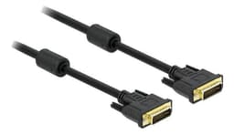 DeLock Kabel DVI 24+5 hane > DVI 24+5 hane, 3 m, svart