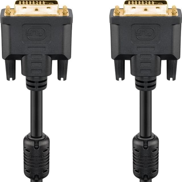 Goobay DVI-D Full HD-kabel Dual Link, gullbelagt