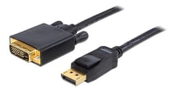 DeLOCK DisplayPort - DVI -kabel, DVI -D Dual Link, 1920x1200, 2m, sort