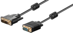 DVI-A/VGA Full HD-kabel, forgyldt