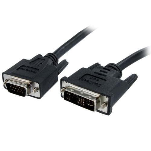 StarTech.com DVIVGAMM1M, 1 m, DVI-A, VGA (D-Sub), Nikkel, Sort, Hanstik/Hanstik