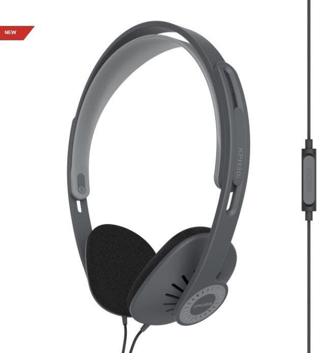 Koss Hörlurar KPH30iK Pannband/On-Ear, 3,5 mm (1/8 tum), Mikrofon, Sva