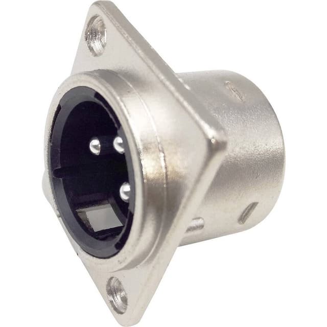 TRU COMPONENTS 1408818 XLR-kontakter Flänsstickkontakt