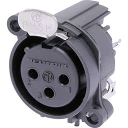 Neutrik NC3FAAV1 NC3FAAV1 XLR-kontakter Flänsanslutning