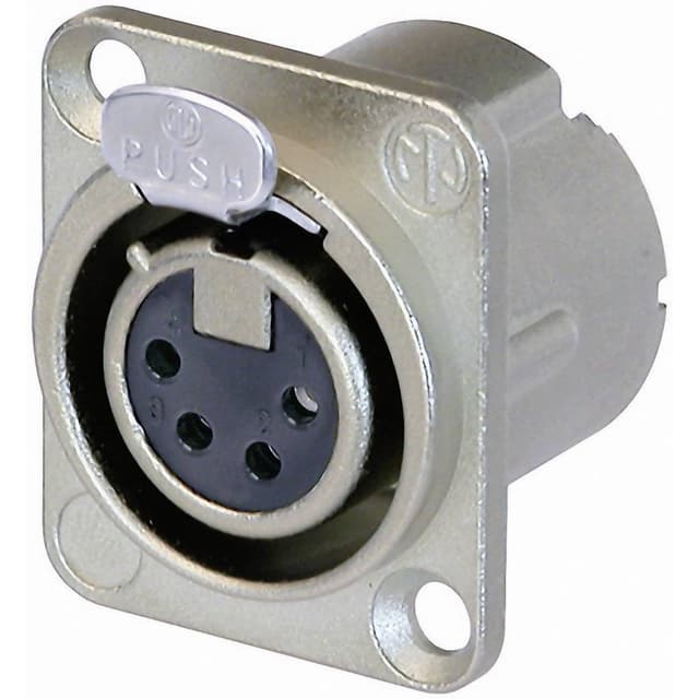 Neutrik NC4FD-LX NC4FD-LX XLR-kontakter Flänsanslutning