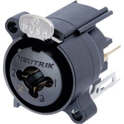 Neutrik NCJ6FA-V NCJ6FA-V XLR-kontakter Flänsanslutning