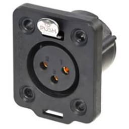 Neutrik NC3FDX-TOP XLR-kontakter Hona inbyggd Antal