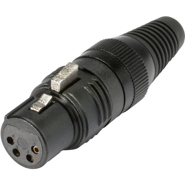 Hicon HI-X4CF-G XLR-stik Tilslutning, lige Poltal: 4