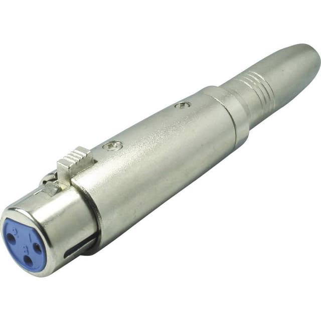 XLR-adapter XLR-honkontakt - Telejack 6.35 mm Stereo