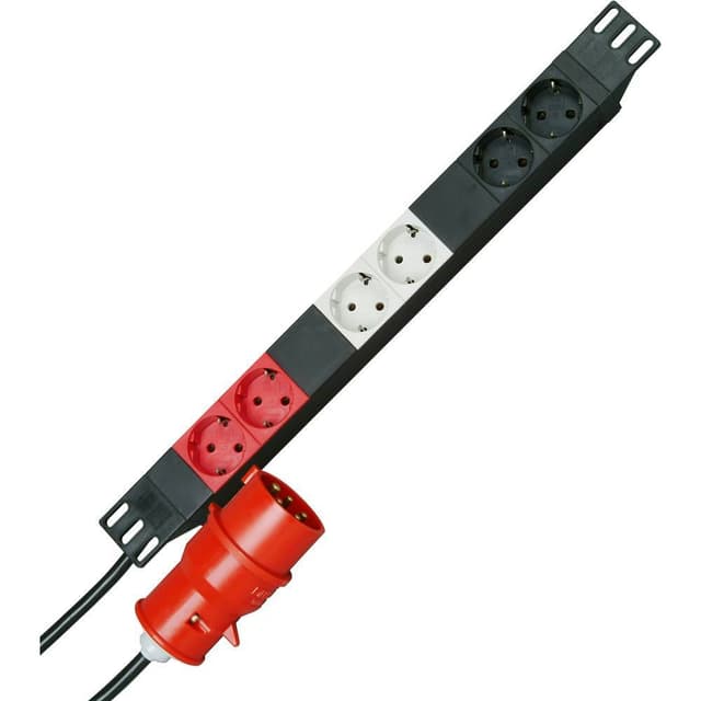 Kopp 930105013 Stikdåse 19 6x Sort, Grå, Rød CEE-stik 1