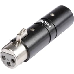 XLR-adapter XLR-hankontakt - XLR-honkontakt Hicon