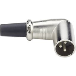 XLR Cable Plugs XLR male, right-angled