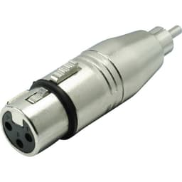 XLR-adapter XLR-honkontakt - RCA-hane Mono Antal
