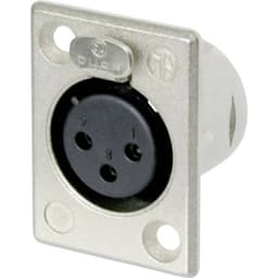 Neutrik NC3FP-1 XLR-stik Flangetilslutning, kontakter