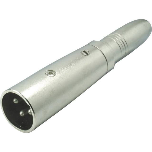 XLR-adapter XLR-hankontakt - Telejack 6.35 mm Stereo
