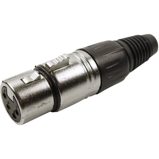 Cliff FC6150 XLR-stik Tilslutning, lige Poltal: 4 Sølv