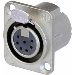 Neutrik NC7FD-LX XLR-stik Flangetilslutning, kontakter