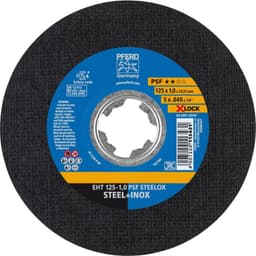 Separationspår rakt 125 mm 22.23 mm PFERD PSF STEELOX
