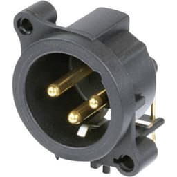 Neutrik NC3MAAH NC3MAAH XLR-kontakter Flänsstickkontakt
