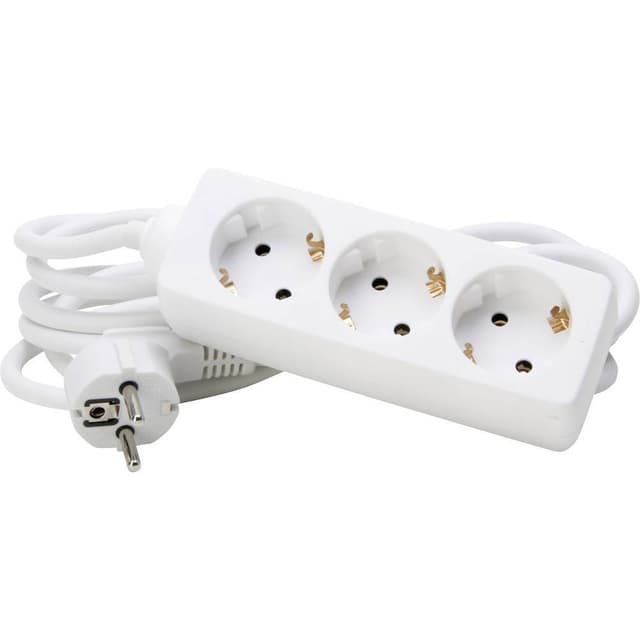 Kopp 128688650 Stikdåseliste 3x Arktis-hvid Stik med