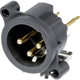 Neutrik NC3MAV NC3MAV XLR-kontakter Flänsstickkontakt