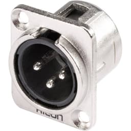 Hicon HI-X3DM HI-X3DM XLR-kontakter Flänsstickkontakt