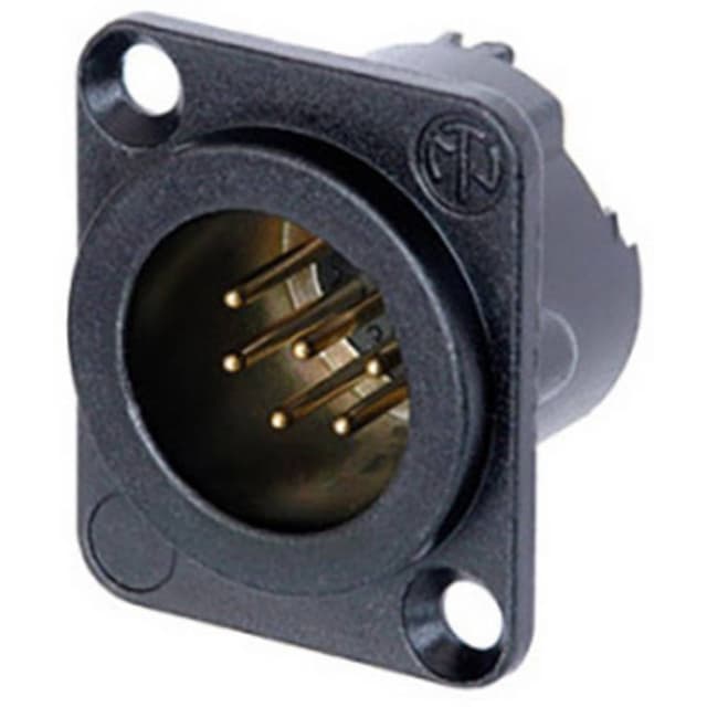 Neutrik NC6MD-LX-B-CON XLR-kontakter Flänsstickkontakt