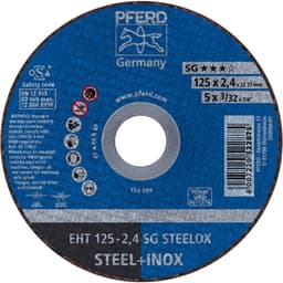 Separationspår rakt 125 mm 22.23 mm PFERD SG STEELOX