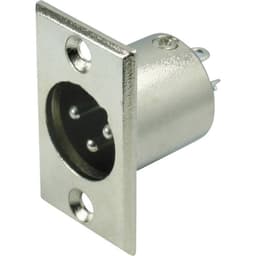 Kash 55001 XLR-kontakter Flänsstickkontakt Antal poler: