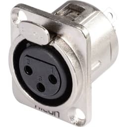 Hicon HI-X3DF-G HI-X3DF-G XLR-kontakter Flänsanslutning