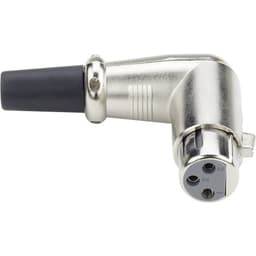 XLR Cable Plugs XLR female, right-angled