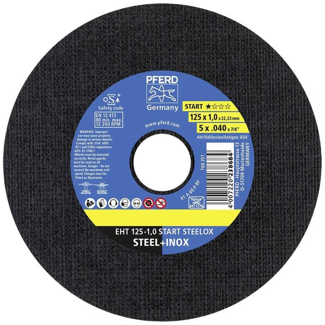 Delningsskiveset 125 mm 22.23 mm PFERD EHT 125-1,0