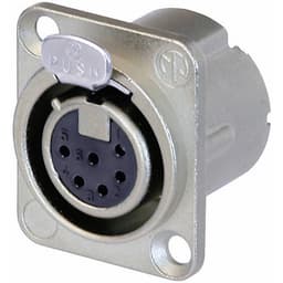 Neutrik NC6FD-LX NC6FD-LX XLR-kontakter Flänsanslutning