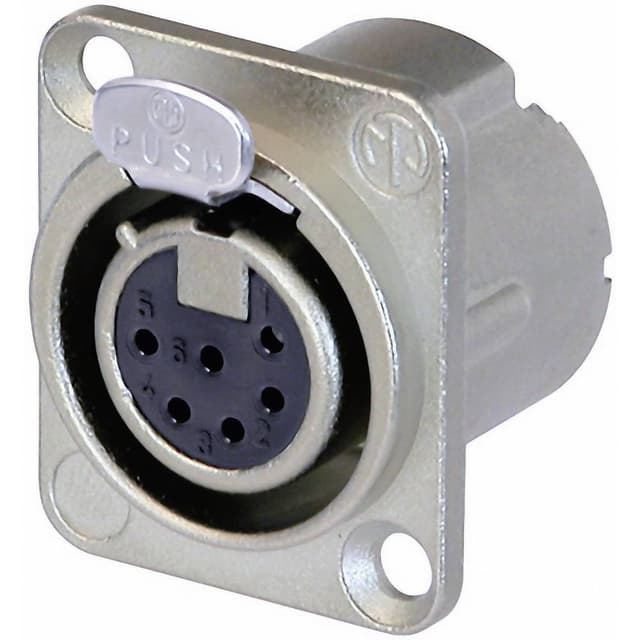 Neutrik NC6FD-LX XLR-stik Flangetilslutning, kontakter