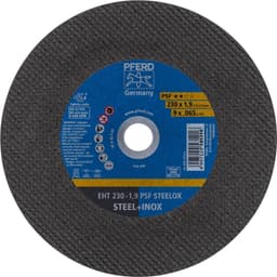 Separationspår rakt 230 mm 22.23 mm PFERD PSF STEELOX